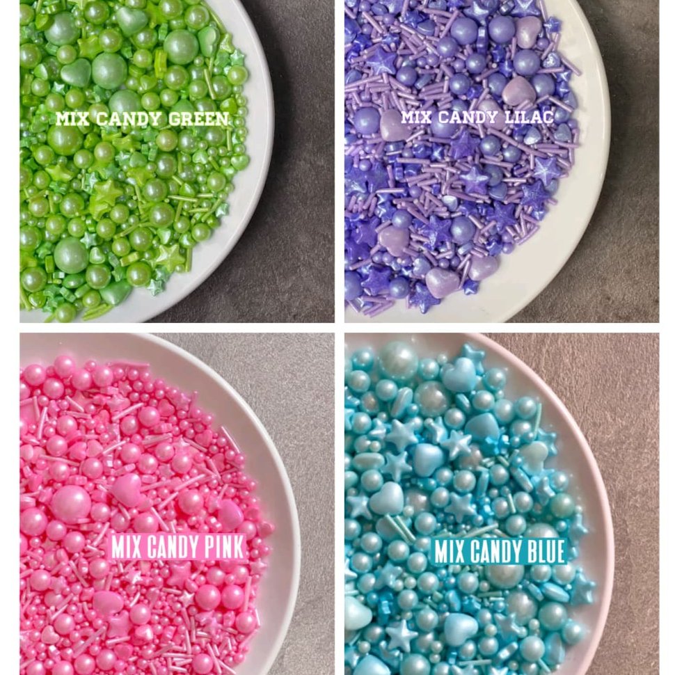 Sprinkle Mix Candy ตกแต่งเค้กวันเกิด 100gr
