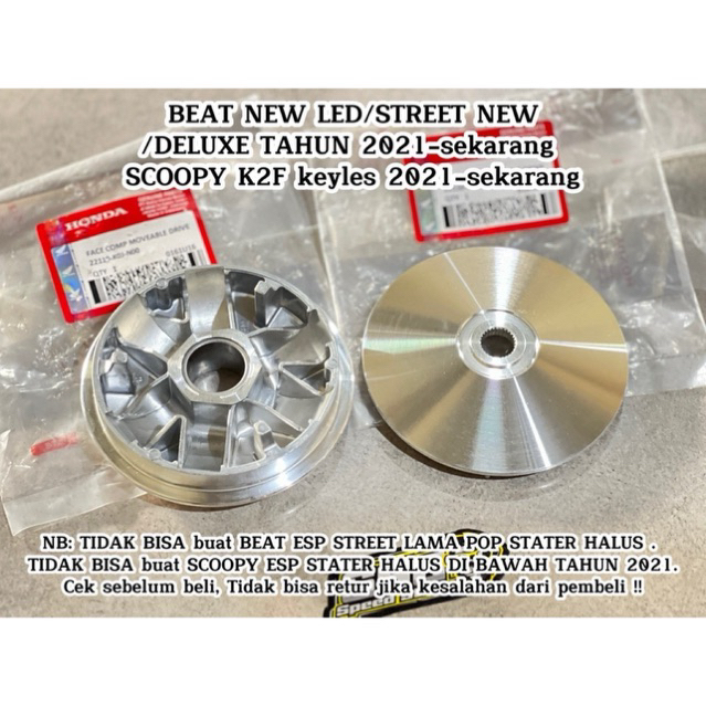 PULLEY RACING K0J ชุดลูกกลิ้ง HOUSING CUSTOM FAN DEGREE 13 13.3 13.5 13.8 14 สําหรับ Genio Beat LED 