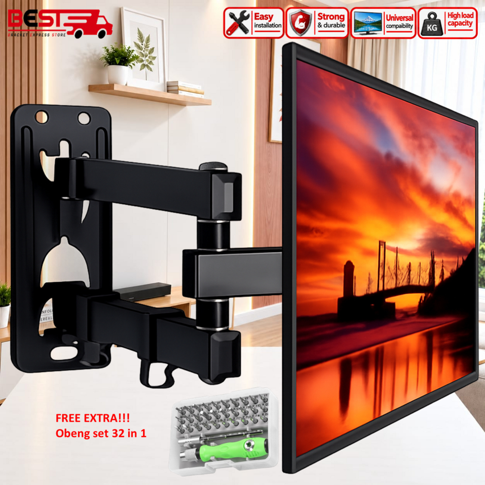 ฟรี พิเศษ!! สากล โทรทัศน์ วงเล็บ 17" ถึง 43 นิ้ว (43 42 40 32 28 24 21 17 นิ้ว) เต็ม การเคลื่อนไหว เ