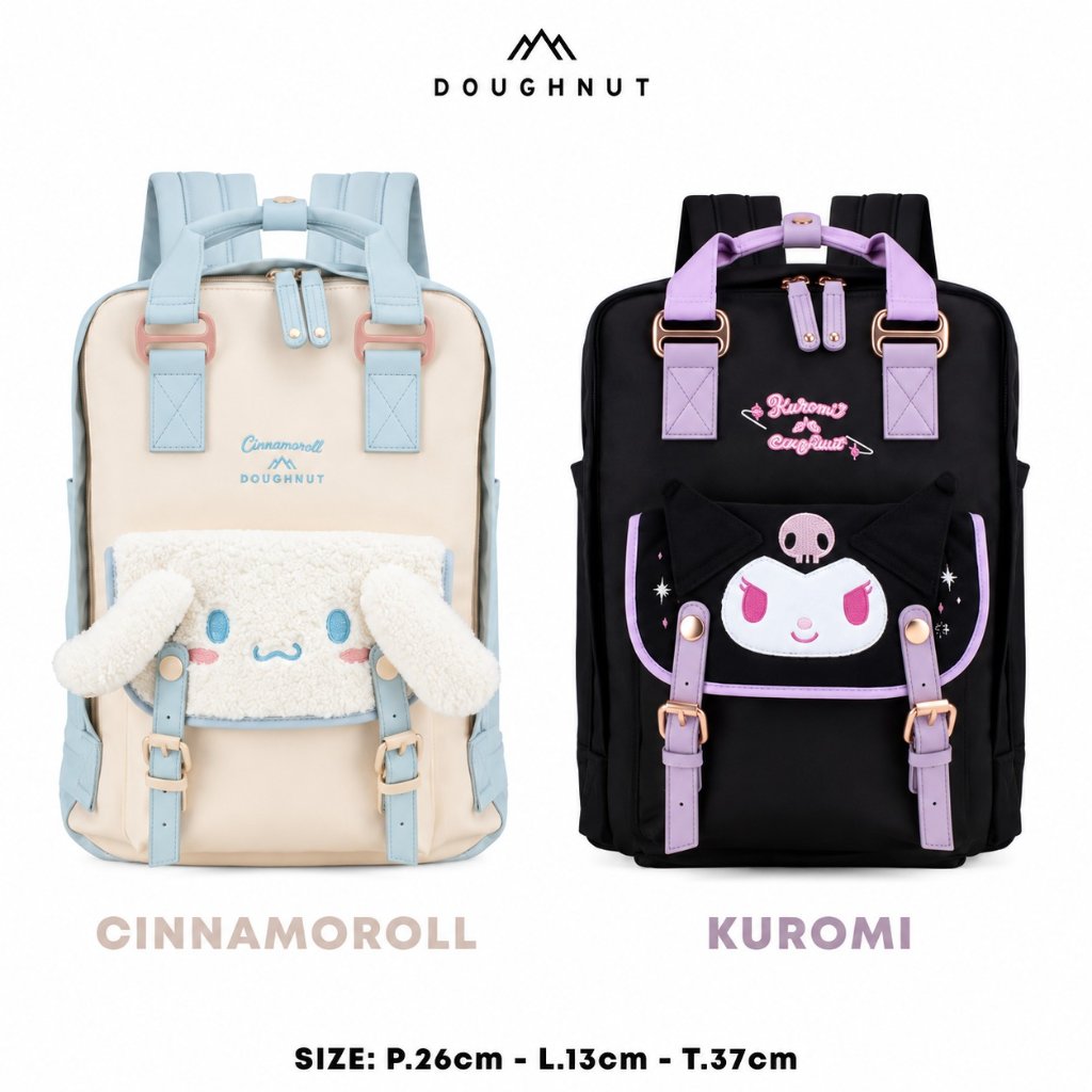Deobags Doughnut Backpack และ, Cinnamoroll, กระเป๋าเป้ Kuromi / dugnut