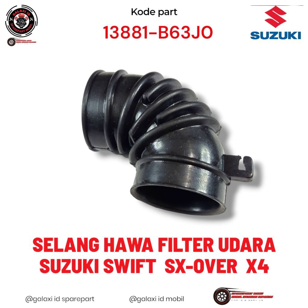SUZUKI CAR SPARE PARTS สายกรองอากาศบ้าน เครื่องดูดฝุ่น Suzuki Swift SX4 มากกว่า 13861-B63J0 GALAXI I
