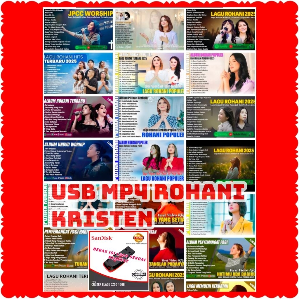 MP4 FLASHDISK SPIRITUAL SONGS - FULL USB FLASHDISK SPIRITUAL SONGS - MP4 PLAYER FLASHDISK SPIRITUAL 