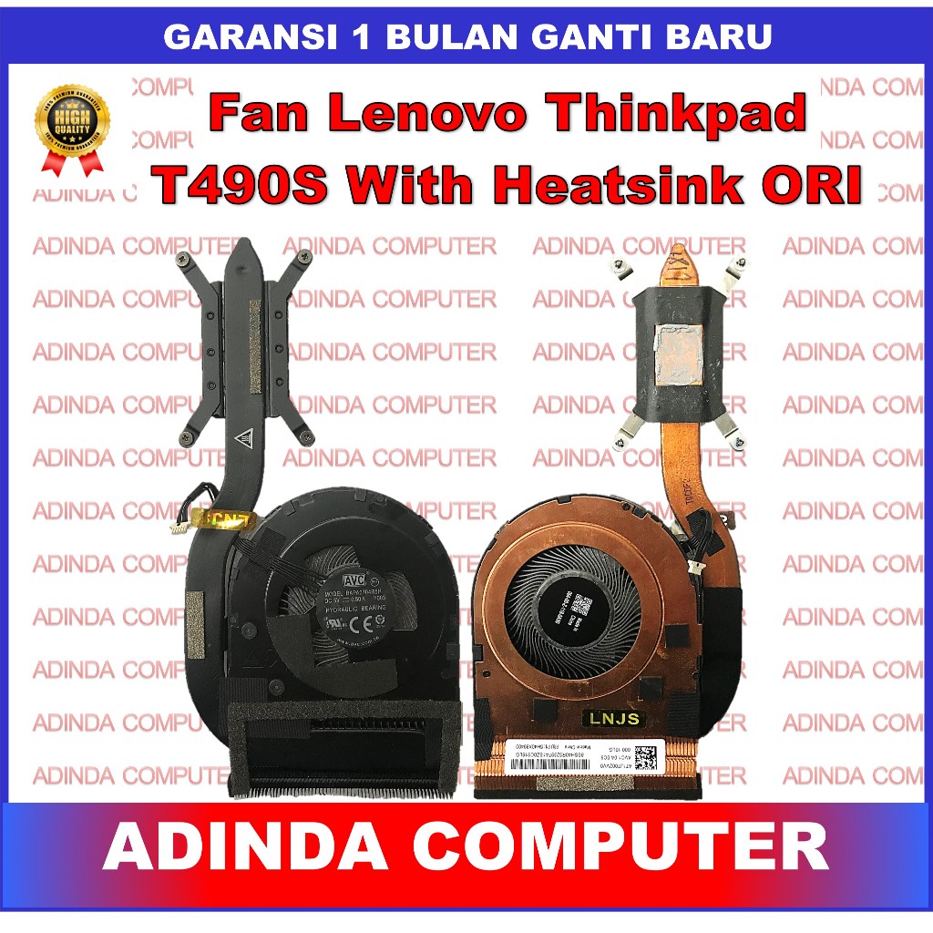 พัดลม Lenovo Thinkpad T490S T495S T14S 5H40X63204 5H40Y23330 01AY994 EG50040S1-CG50-S9A Gen 1 ฮีทซิง
