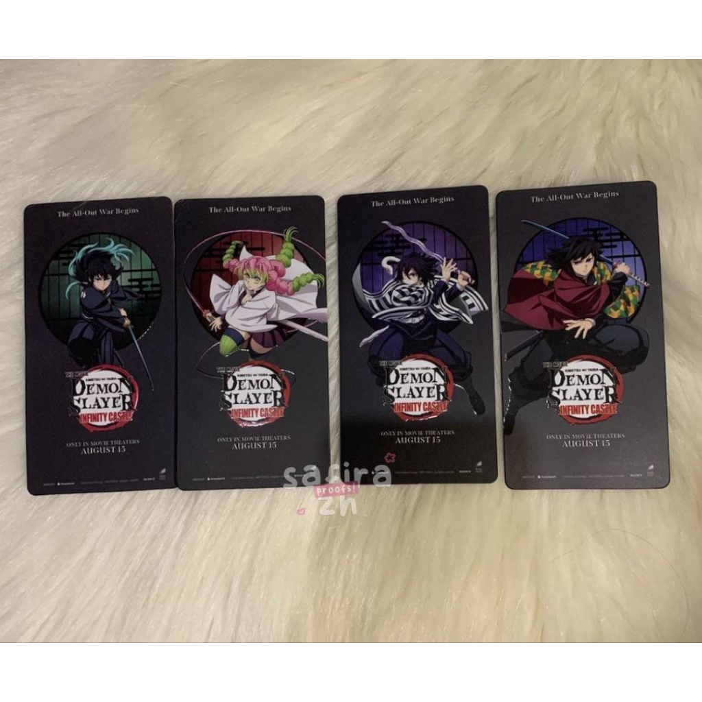 CGV Collectible Ticket Muichiro Mitsuri Obanai Giyu Demon Slayer Kimetsu No Yaiba