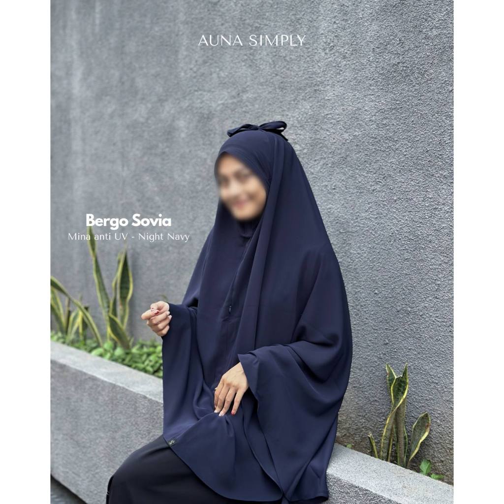 Bergo Sovia Auna Simply - วัสดุเขาวงกต Anti UV Sultan