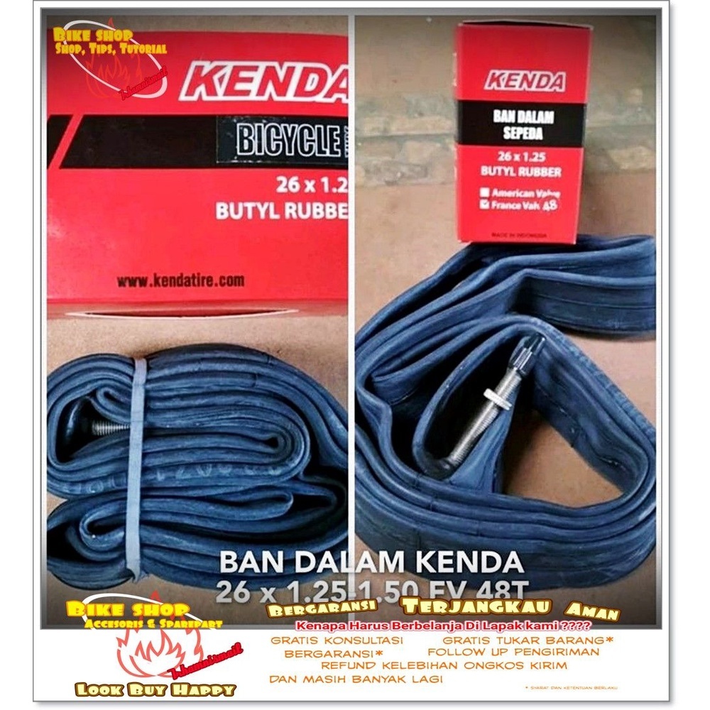 Kenda ยางใน 26 x 1.25 -1.50 fv และ av - AV 28mm MTB จักรยานเสือภูเขาอะไหล่จักรยาน