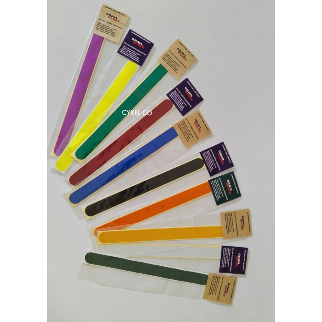 ตัวป้องกันสติ๊กเกอร์ Chainstay สําหรับตัวป้องกันเฟรมจักรยาน - รูปที่ 2