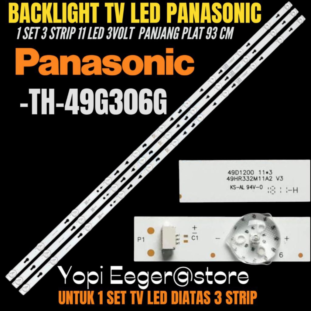 PANASONIC 49 INCH LED TV BACKLIGHT TH-49G306G 49 INCH LED TV BACKLIGHT
