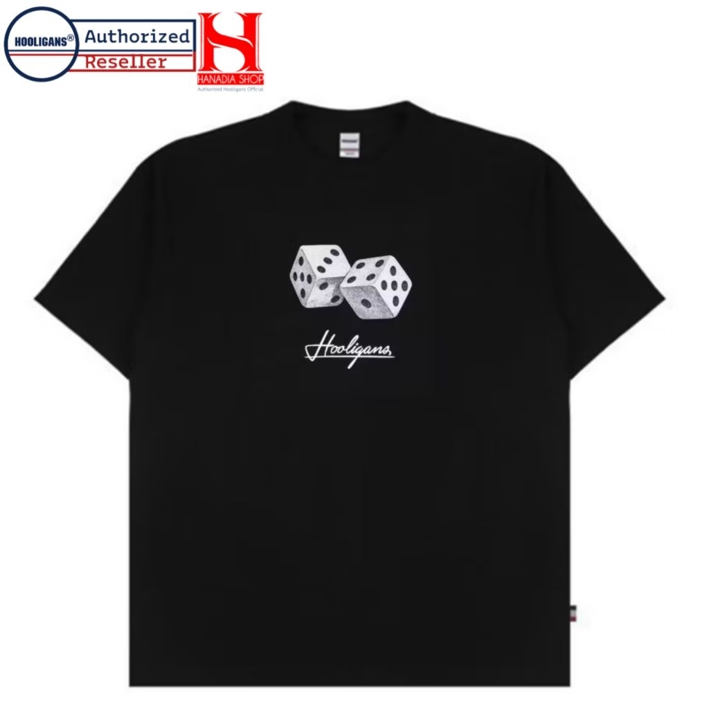 เสื้อยืด HOOLIGANS Dice สีดํา