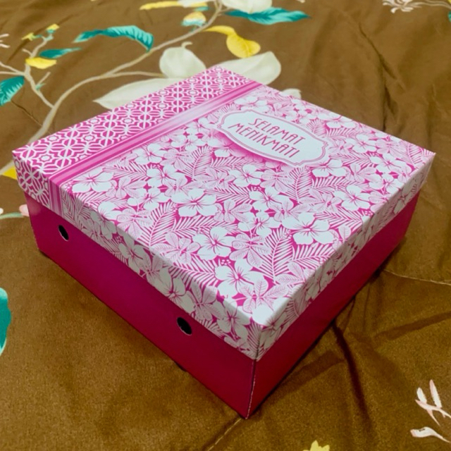 RICE/SNACK CARDBOARD UK 20x20x7 || กล่องข้าว MOTIF ||