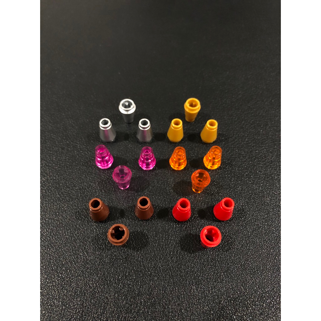 ชิ้นส่วนเลโก้ - 4589b - กรวย 1 x 1 พร้อมร่องด้านบน