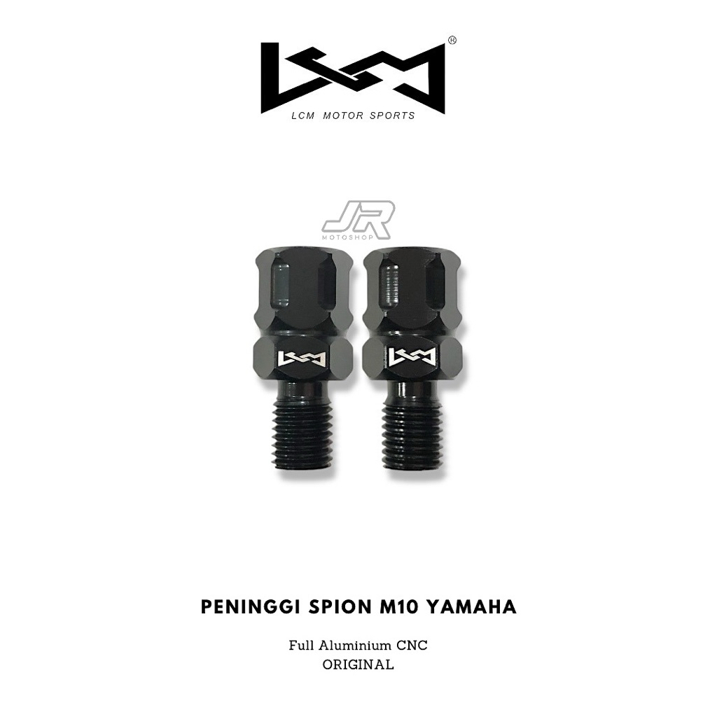 LCM M10 กระจกมองหลังความสูงอะแดปเตอร์ 14 สลักเกลียว CNC Yamaha Honda Universal Motor / JR Motoshop