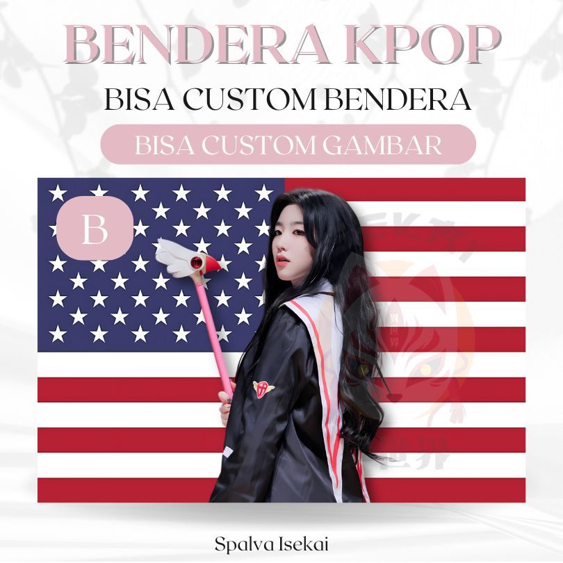 AMERICAN FLAG KPOP SOHYUN TRIPLES / โปสเตอร์ KPOP / KPOP FLAG Park SoHyun / พรม KPOP / พรม Kpop