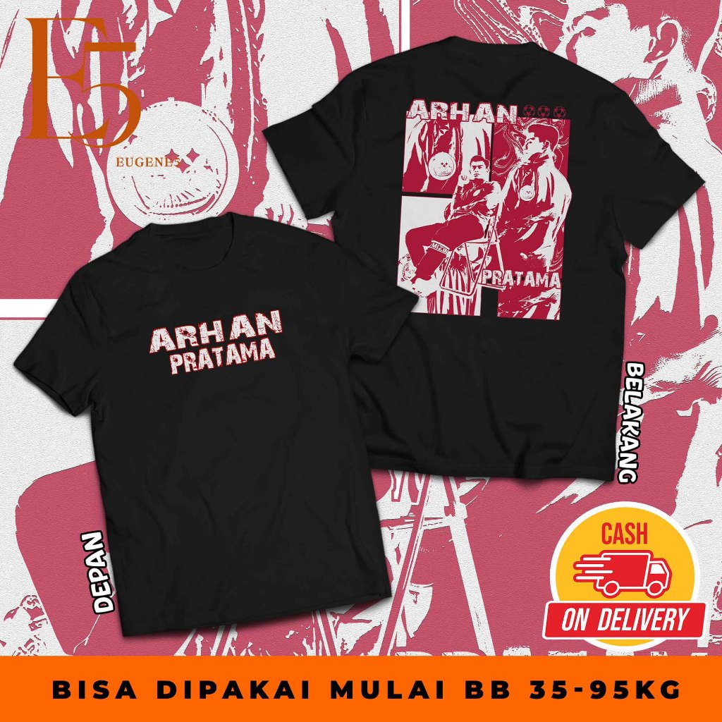 เสื้อยืดสไตล์สตรีท เสื้อยืด Arhan Pratama - เสื้อฟุตบอลทีมชาติ Distro เสื้อยืด - Arhan war เสื้อยืดผ