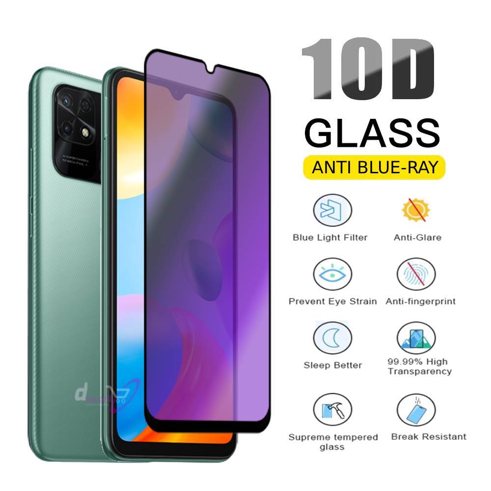 Anti Blue กระจกนิรภัย Xiaomi Redmi 10C 10A 10 5G 10 4G 10 Prime 9T 9A 9C 9 8A Pro 8A 8 7 Anti Scratc