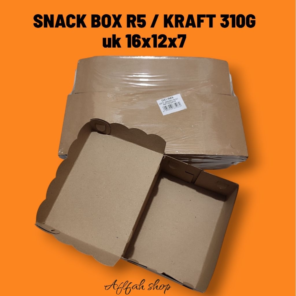 SNACK BOX R5 / KRAFT 310G ขนาด 16x12x7