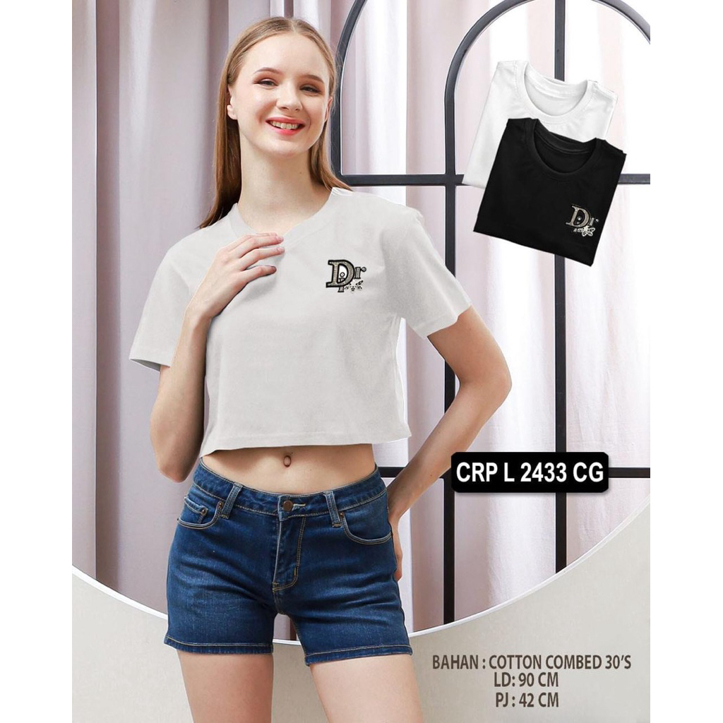 เสื้อยืดคอปกกลมเข้ารูปยืดผู้หญิงนําเข้า - Dst 27