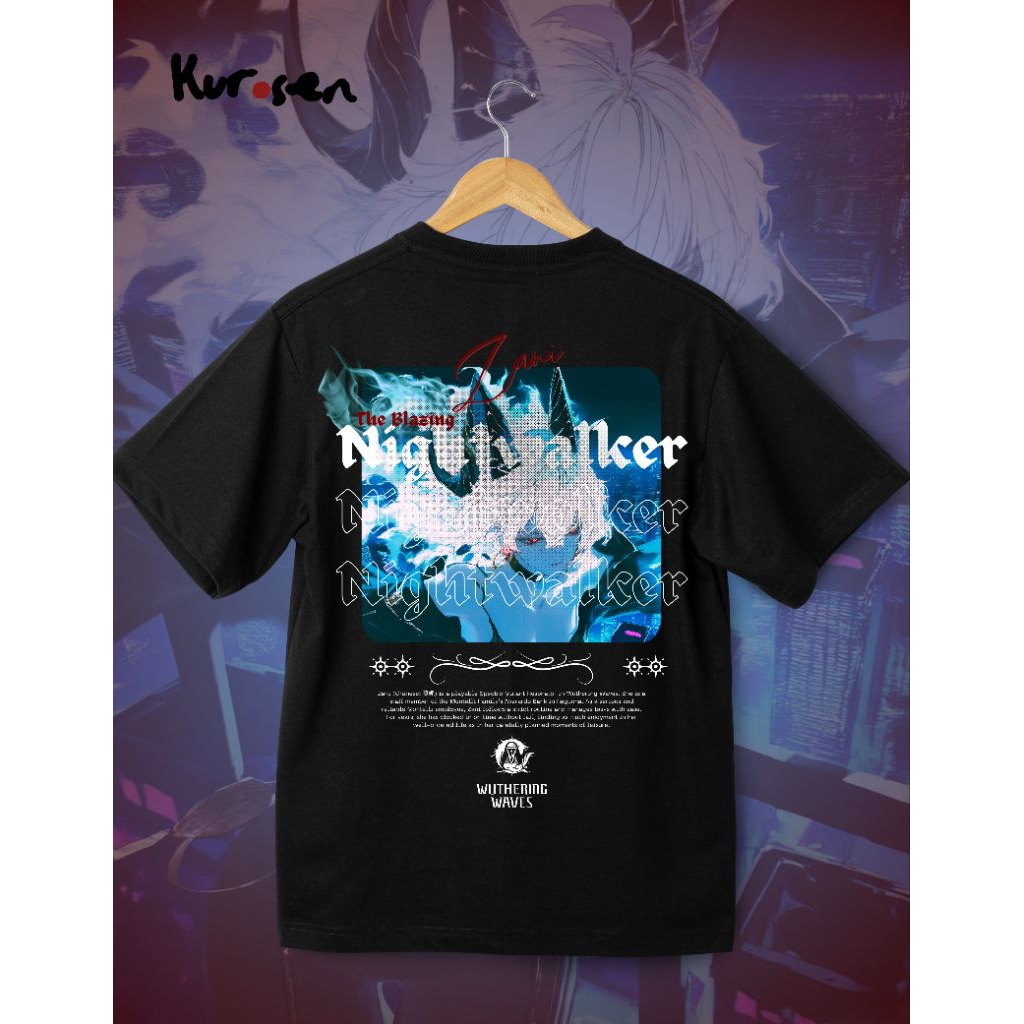Wuthering Wave, Zani เสื้อยืด "Blazing Nightwalker"