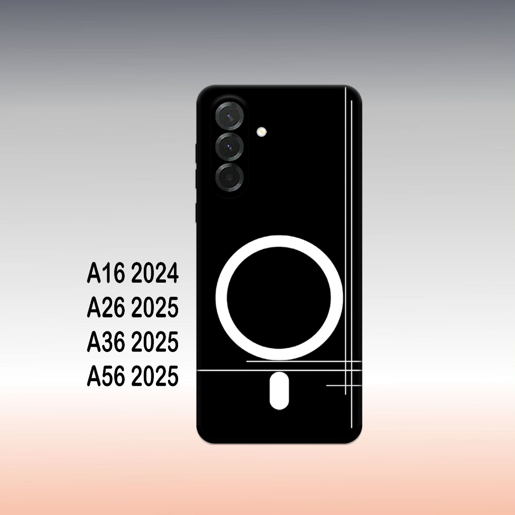 Softcase samsung A16 / A26 / A36 / A56 / A76 - เคสโทรศัพท์ซิลิโคนสีดําแบบยืดหยุ่น