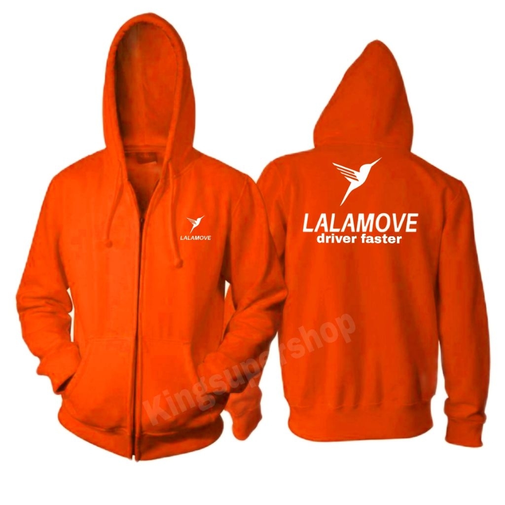 Hoodie Jumper lalamove เสื้อกันหนาวมีฮู้ด โลโก้ ไดร์เวอร์เร็วขึ้น lalamove ล่าสุด