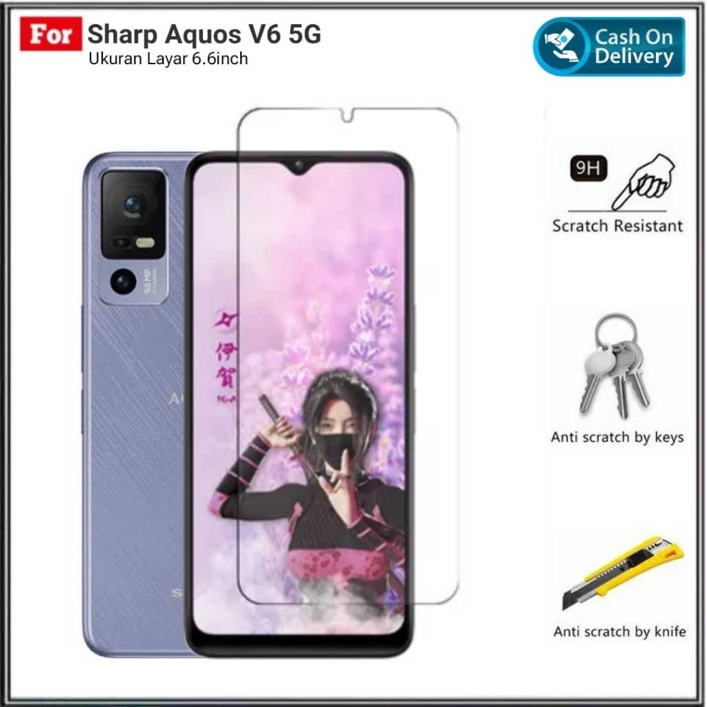 กระจกนิรภัย Sharp Aquos V6 4G V6 Plus V6 5G V7 Plus กระจกกันรอยใน HANYCASE