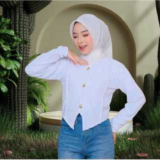 SRN CROP TOP PRES BODY RAJUT ATASAN WANITA KOREAN STYLE