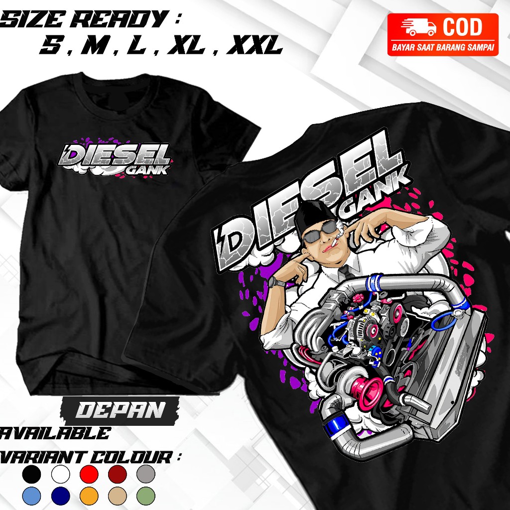 STARLIGHTKAOS-T เสื้อ DIESEL GANK DIESEL เสื้อยืด JMD POWER DIESEL เสื้อยืดที่ดีที่สุด VOL 1