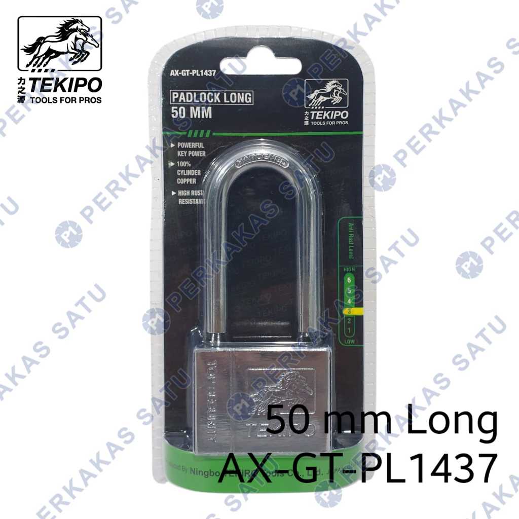 คอยาว 50 มม. TEKIPO AX-GT-PL-1437 PADLOCK ยาว 50 มม.
