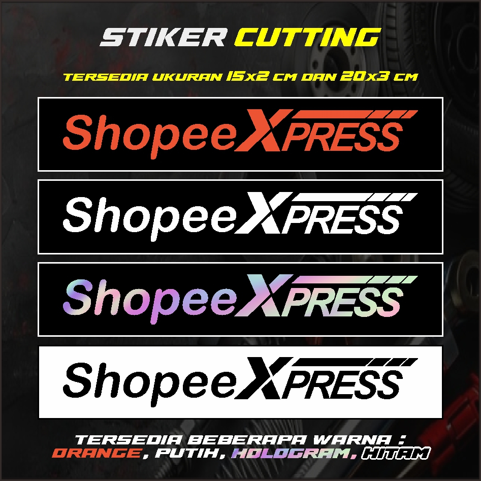 SHOPE EXPRESS STICKER / ICON SPX / สติ๊กเกอร์มอเตอร์ไซค์ / สติ๊กเกอร์หมวกกันน็อค ETC.
