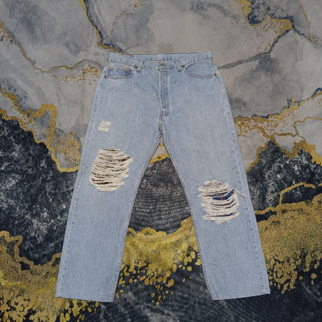 Ripped Jeans 501 W38 L32 Made In UK