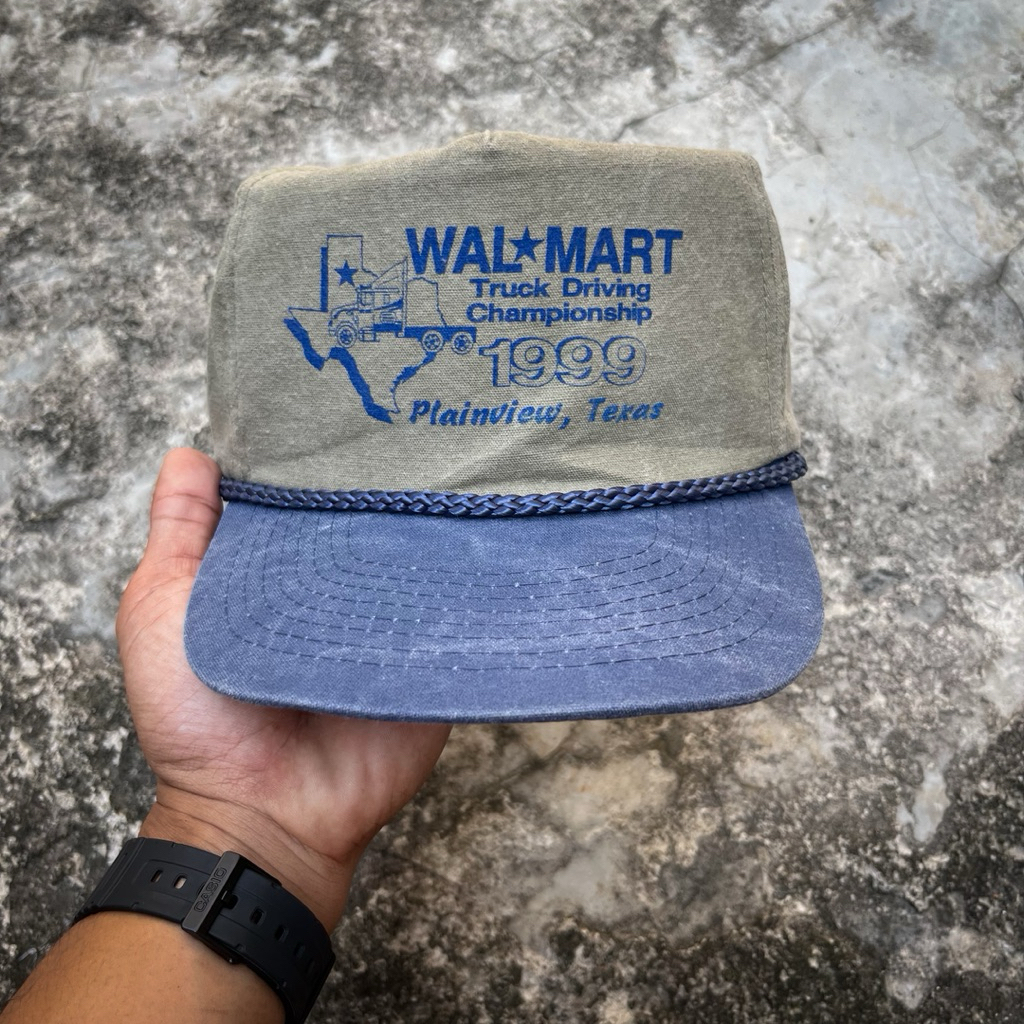 หมวกเชือกวินเทจ WALMART TWO TONE