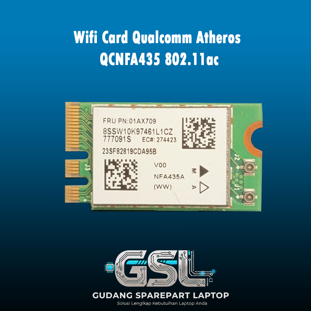 Wifi Qualcomm Atheros QCNFA435 802.11ac AW-CB231NF M.2 WiFi Bluetooth 4.1 การ์ด