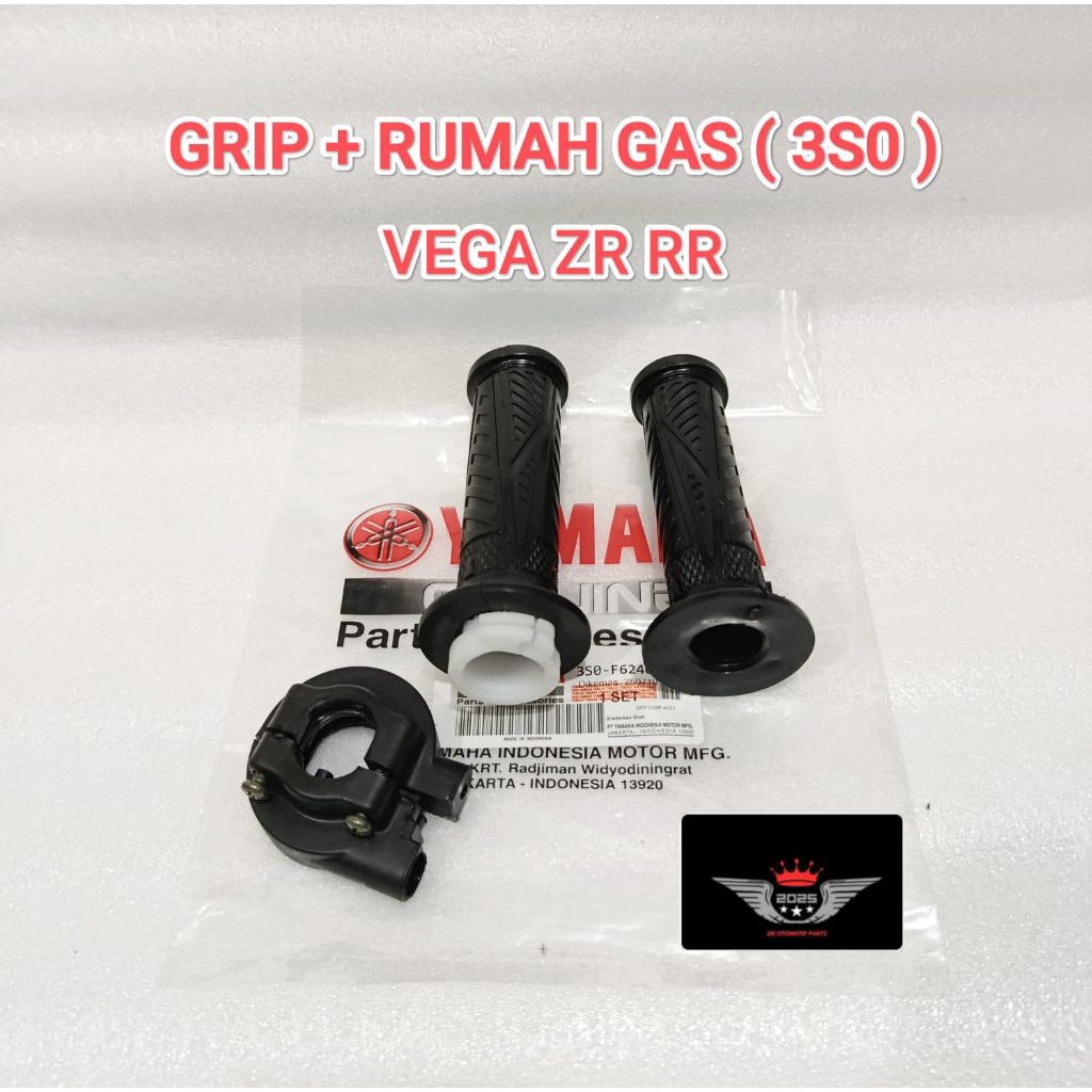 HANDGRIP + GAS HOUSING (3S0/5D9) YAMAHA VEGA ZR RR GAS CAKOPAN GRIP PAD คุณภาพสูง