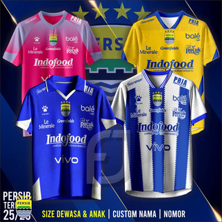 Jersey Persib Home Away Terbaru 2025-2026 Free Custom Nama No - Fiercejersey