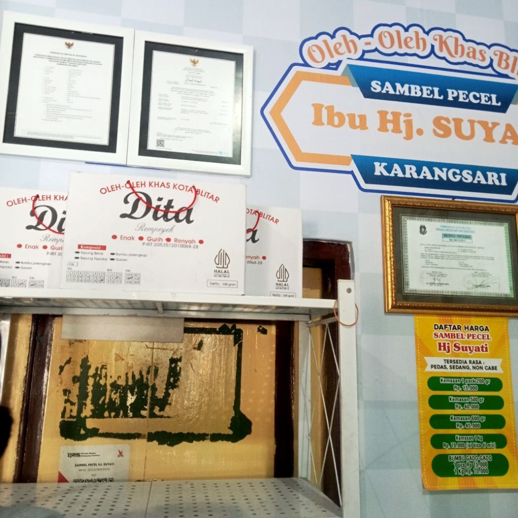 Dita กระดาษแข็งสําหรับ Peyek