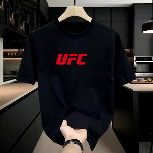 MERAH Ufc Red Premium Quality Short Sleeve Distro T-Shirt Combed Cotton T-Shirt
