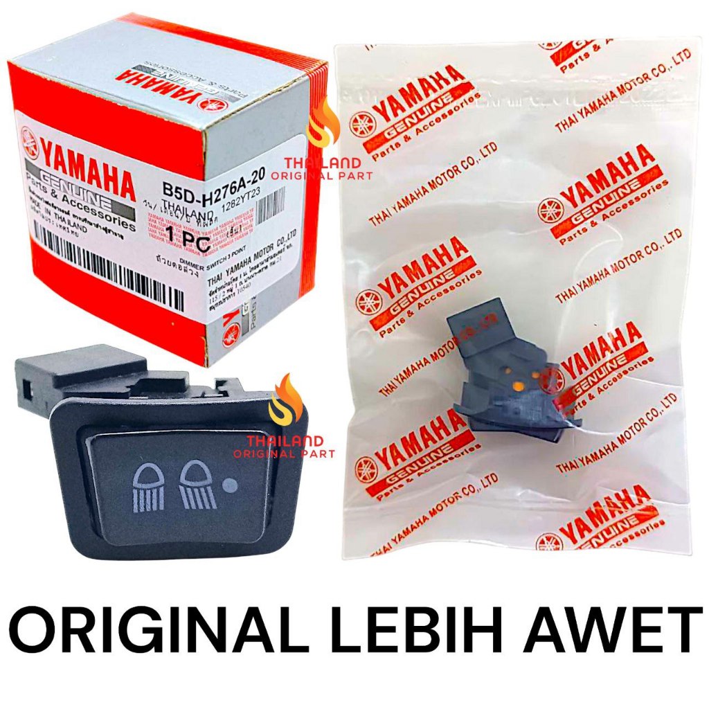 TOMBOL 3 จุด Dim Button Freego / Fazzio / Grand Filano / Gear 125 B5D-H276A-20 ORI Yamaha Thailand K