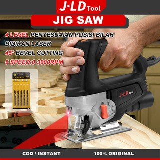 JLD Jig Saw Laser 580Watt Gergaji Listrik Mesin Potong Jigsaw jld tools Mesin Gergaji Ukir Jigsaw Untuk Potong Kayu JLD JIGSAW J5065
