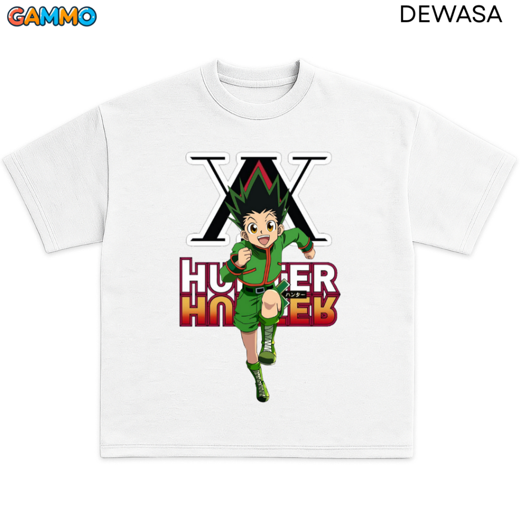 เสื้อยืดผู้ใหญ่ Hunter X Hunter Gon สําหรับผู้ชายและผู้หญิง