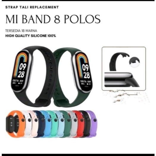 Mi Band 10 สายรัดซิลิโคนสําหรับ Xiaomi Mi Band10 นาฬิกาสีธรรมดา