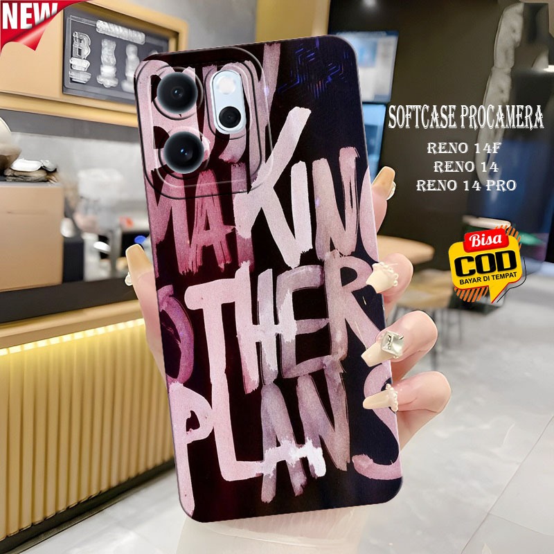 เคส HP Reno 14F - Reno 14 - Reno 14 Pro - Reno 13f - เคส Reno 13 - เคส Softcase แบบยืดหยุ่น - เคสแฟช