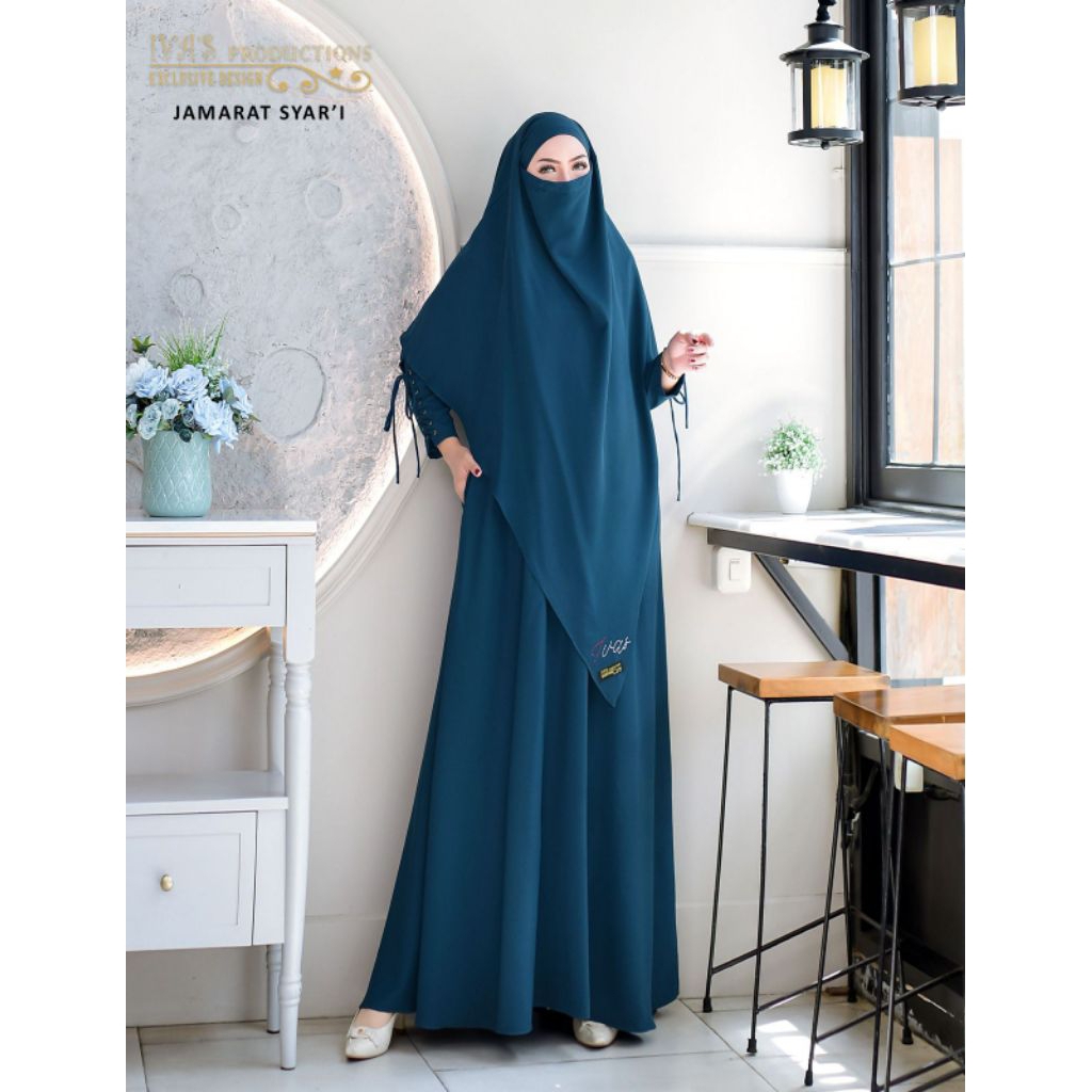 สวย Syari Gamis Jamarat Syari By Ivas Production / Modern Syari Gamis / หรูหรา Syari Gamis / ล่าสุด
