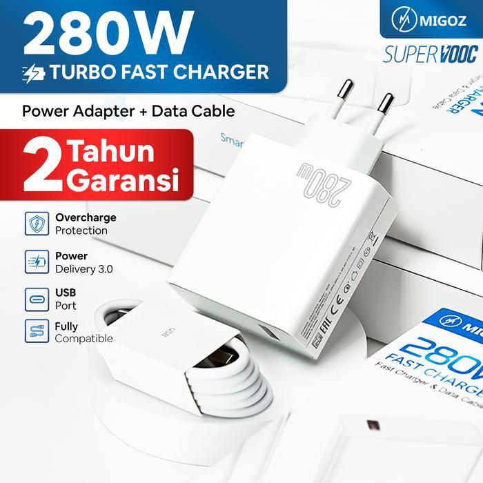 Migoz 280W Fast Charger Type-C และ Micro USB || Migoz 280W Super Fast Charger Dual Port Android