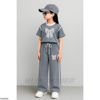 one set setelan anak perempuan 1-12 tahun motif pitta//setelan anak korean style terbaru
