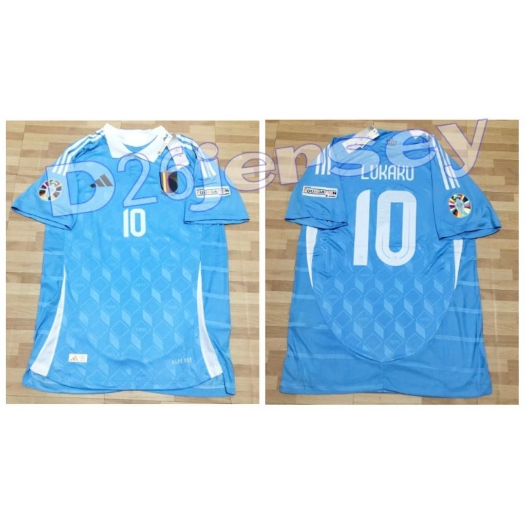 Belgium Away Player Issue Jersey 2024 / 2025 + Print Nameset LUKAKU 10 / Custom like OFFICIAL Fon + 
