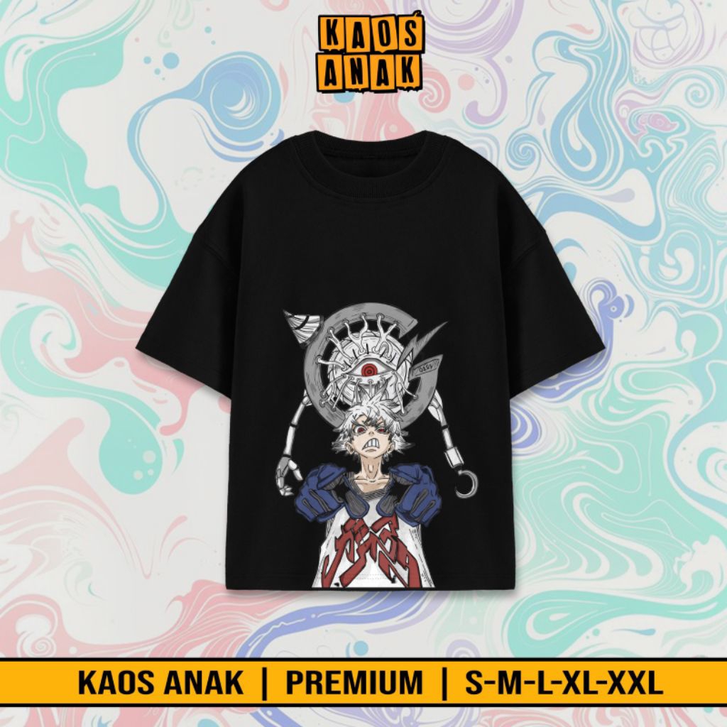 เสื้อยืดอนิเมะสําหรับเด็ก / เสื้อยืด Gachiakuta Rudo V1 สําหรับเด็กชายและเด็กหญิง / เสื้อยืด Rudo Ga