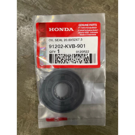 91202-KVB-901 ซีลน้ํามัน 20.8X52X6X7.5 ด้านซ้ายซีลซ้าย AXRANK SEAL VARIO 110 BEAT SCOOPY SPACY 91202