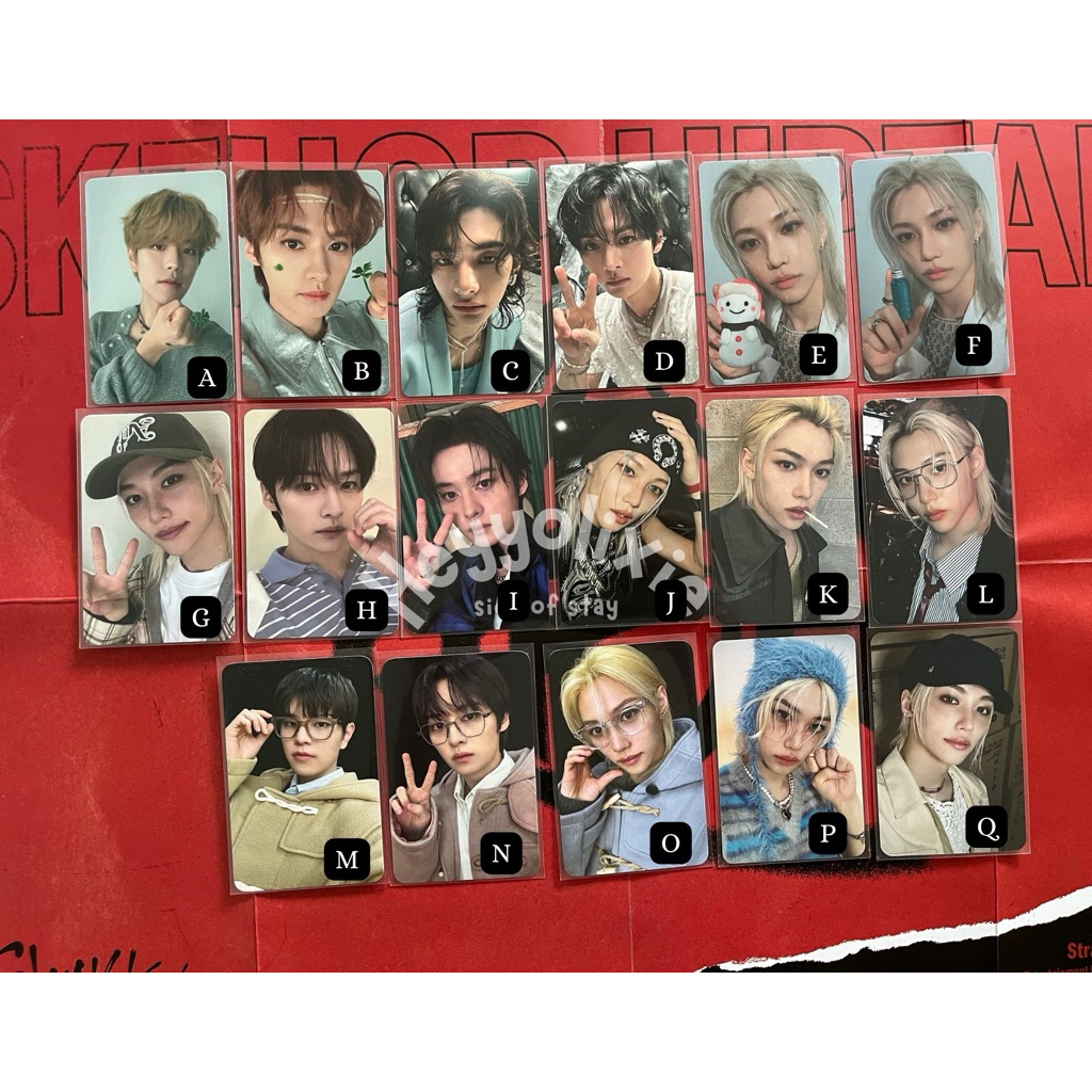 Photocard straykids leeknow hyunaux seungmin
