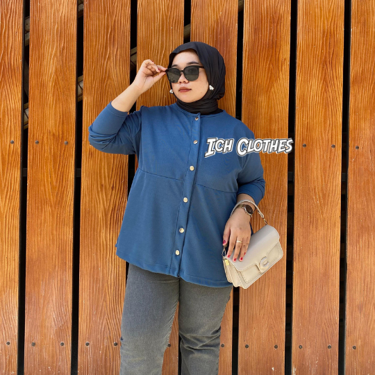 Zoey Blouse Knit Jumbo Top สําหรับผู้หญิงขนาดใหญ่