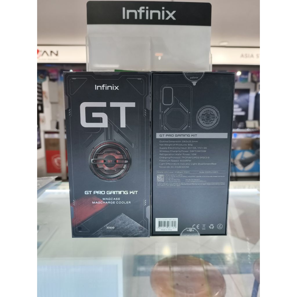 Infinix Gaming kit GT 30 Pro Mag case + mag charge พัดลมระบายความร้อน cooler กล่องซีลเดิมใหม่